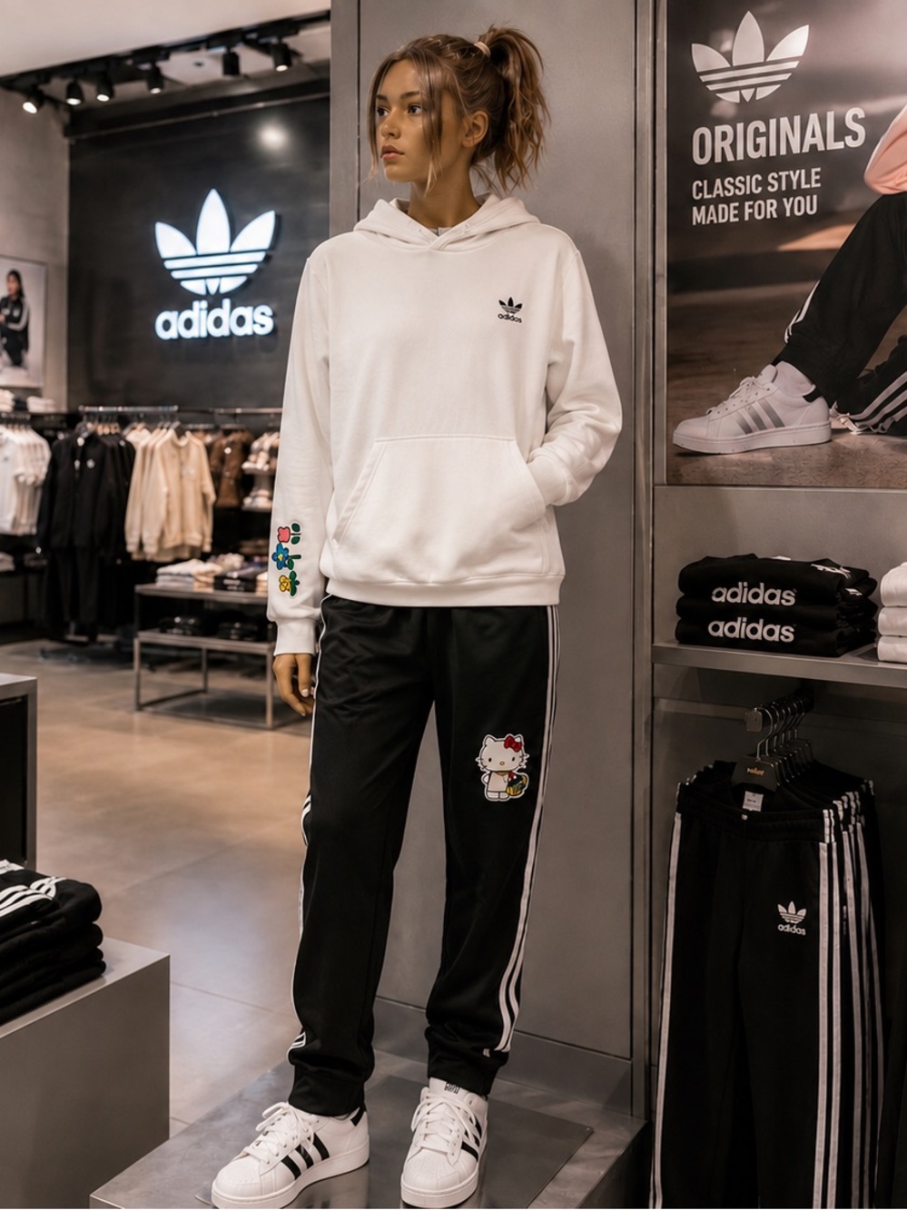 Adidas Hello kitty Collaboration Matching sets For 11/12 year Old